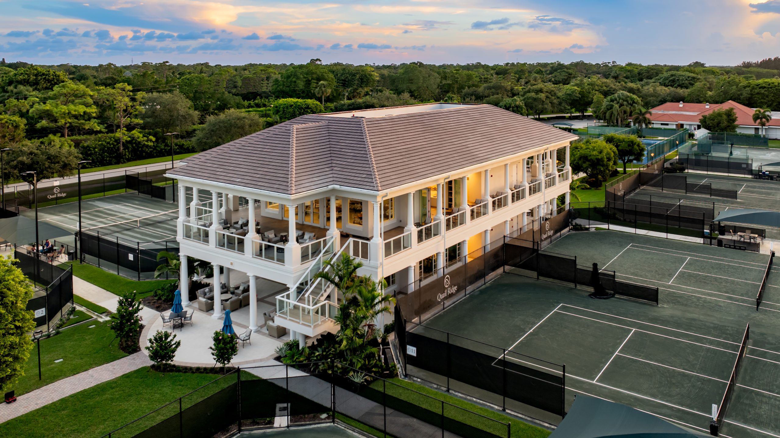 Quail Ridge CC Tennis Aerial After