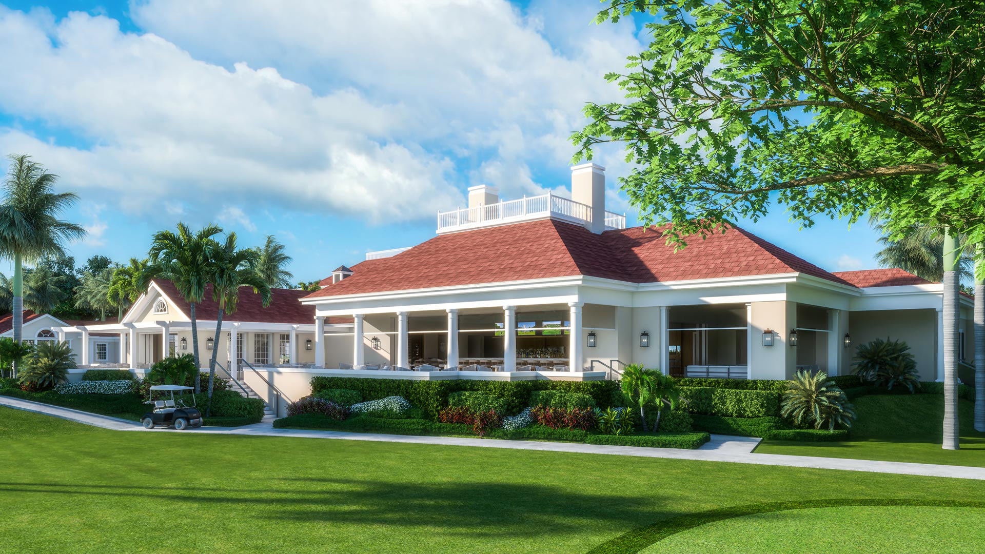 The Oaks Club Exterior - Before
